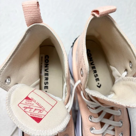Converse Run Star Hike Hi Platform High Top Women's Size 9 Canvas Sneaker Coral‎ - Picture 9 of 11